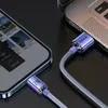 Baseus Crystal Shine Series kabel przewód USB do szybkiego ładowania i transferu danych USB Typ A - Lightning 2,4A 1,2m fioletow